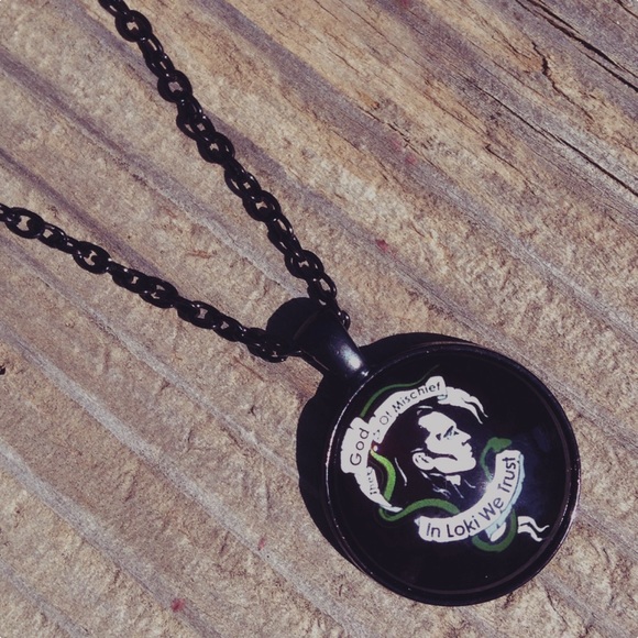 Jewelry - 🎂 Loki Glass Cabochon Necklace 🎂